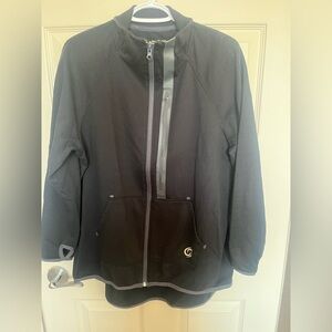 Active Zone Black Zip-Up Sweater